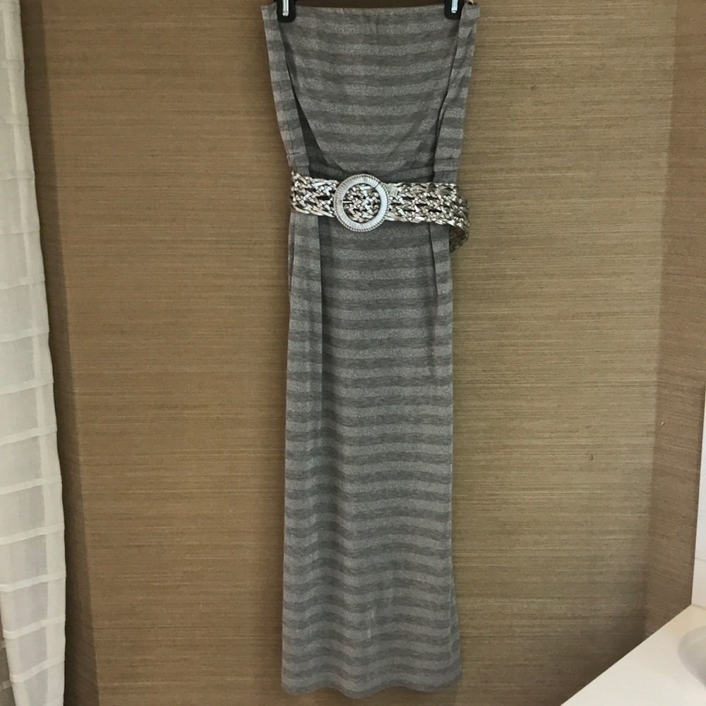 Strapless maxi dress